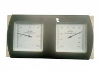Термометр гигрометр с черной рамкой V-T078(горизонтальный)