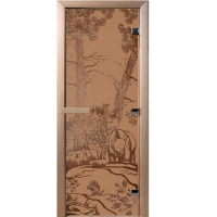 Дверь Doorwood Мишки в лесу бронза мат