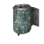 Банная печь "Атмосфера L" в ламелях из натурального камня "Змеевик" наборный