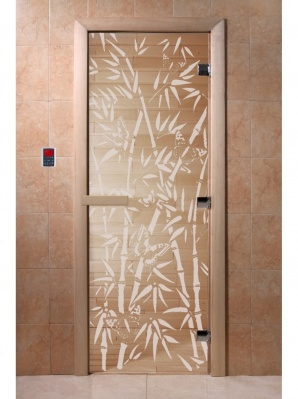 Двери Doorwood Бамбук и бабочки прозрачное