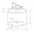 Бак "Комфорт" (AISI 201/1.0) вертикальный эллипс 60л для теплообменника