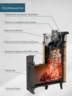 «Атмосфера XL» Окаменевшее дерево ЛАМЕЛЬ+СЕТКА