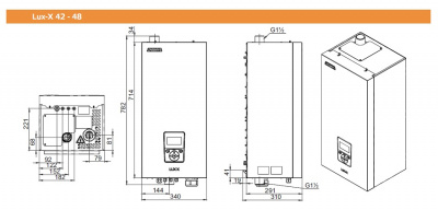 Котел отопительный электрический ZOTA "Lux-X"-48